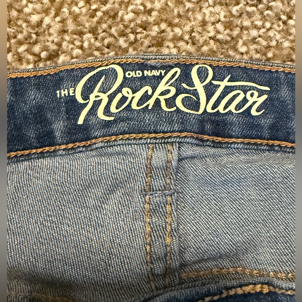 Pants Old Navy The Rockstar blue jeans size 14 regular - Picture 8 of 13